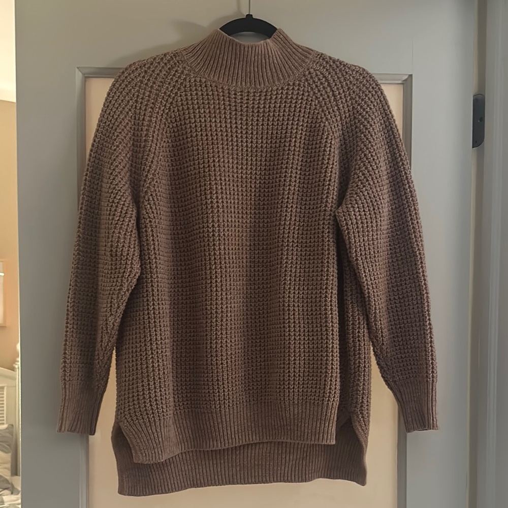 Cozy Brown Knit Sweater